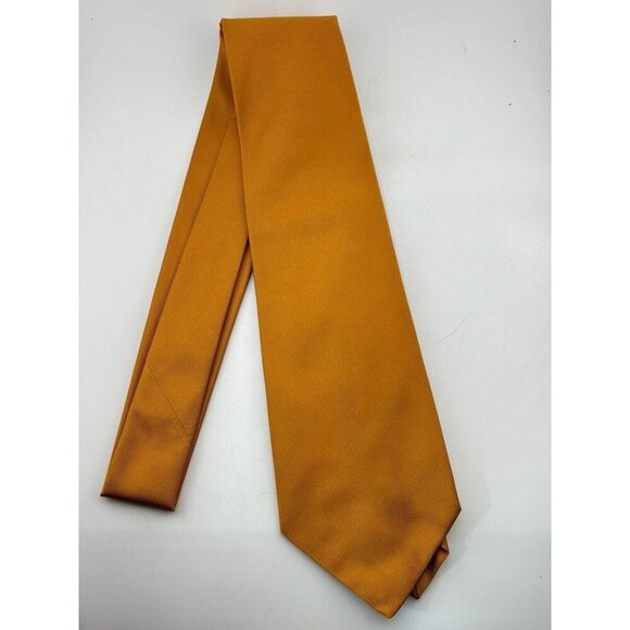 VTG ASSORTED LOT OF 3 - Bright Orange Silk Ties Made in Italy - Picture 2 of 11